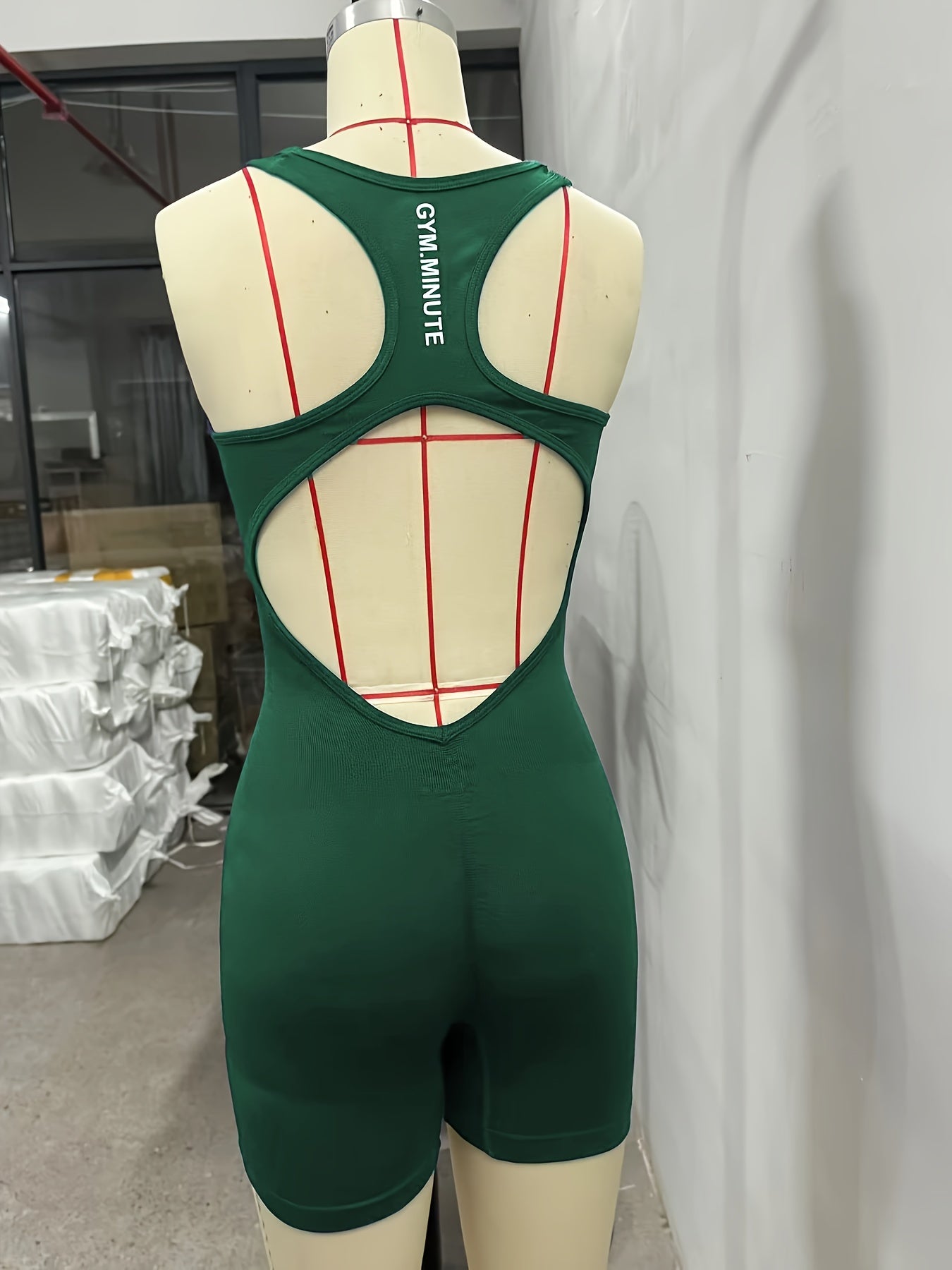 Women's High-Stretch Seamless Brown Jumpsuit Bodysuit