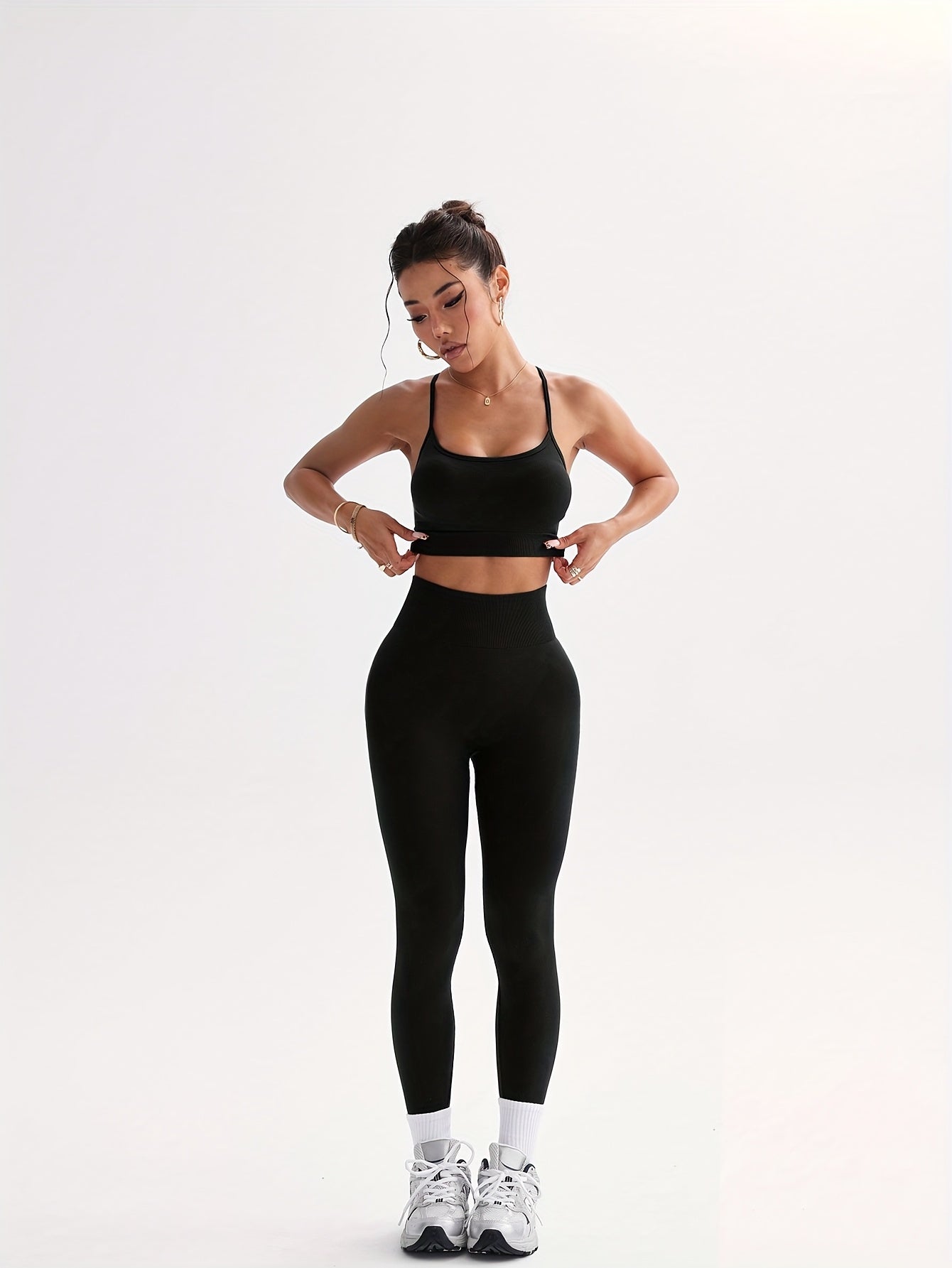 Women Crisscross Back Crop Tank Top