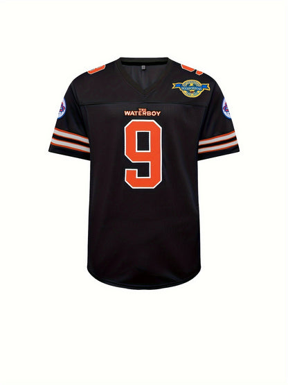 Men's #9 V-Neck American Football Jersey
