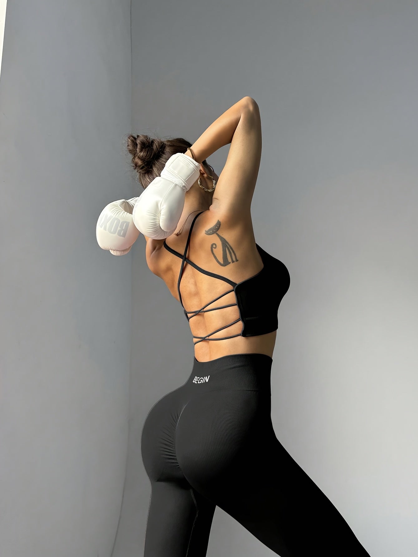 Women Crisscross Back Crop Tank Top