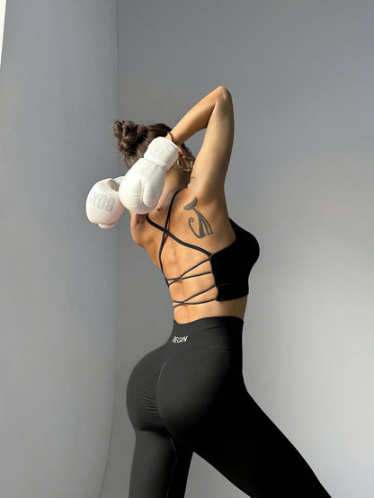 Women Crisscross Back Crop Tank Top