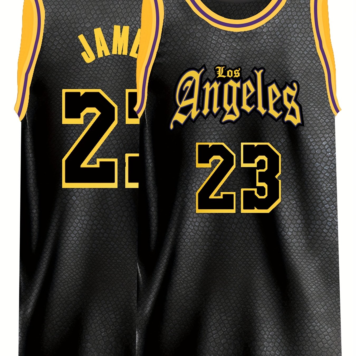 Men's #23 Embroidered Basketball Jersey