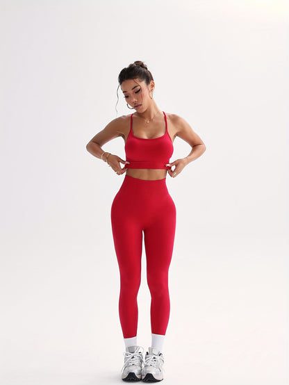 Women Crisscross Back Crop Tank Top