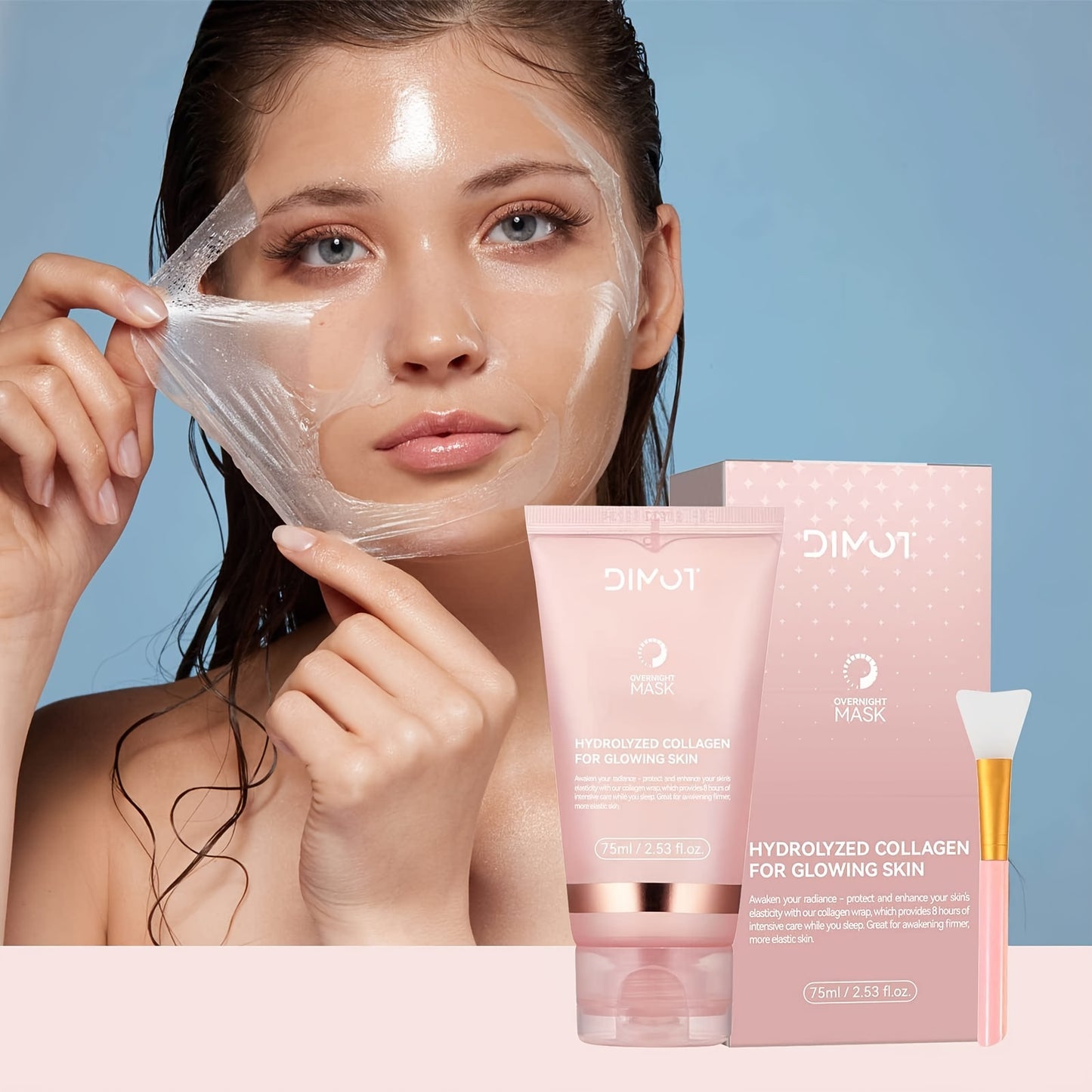 DIMOT Collagen Night Mask with Brush 75ml